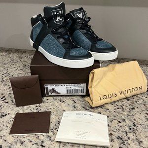 LOUIS VUITTON Meteor Sneaker Boot Resort US 12